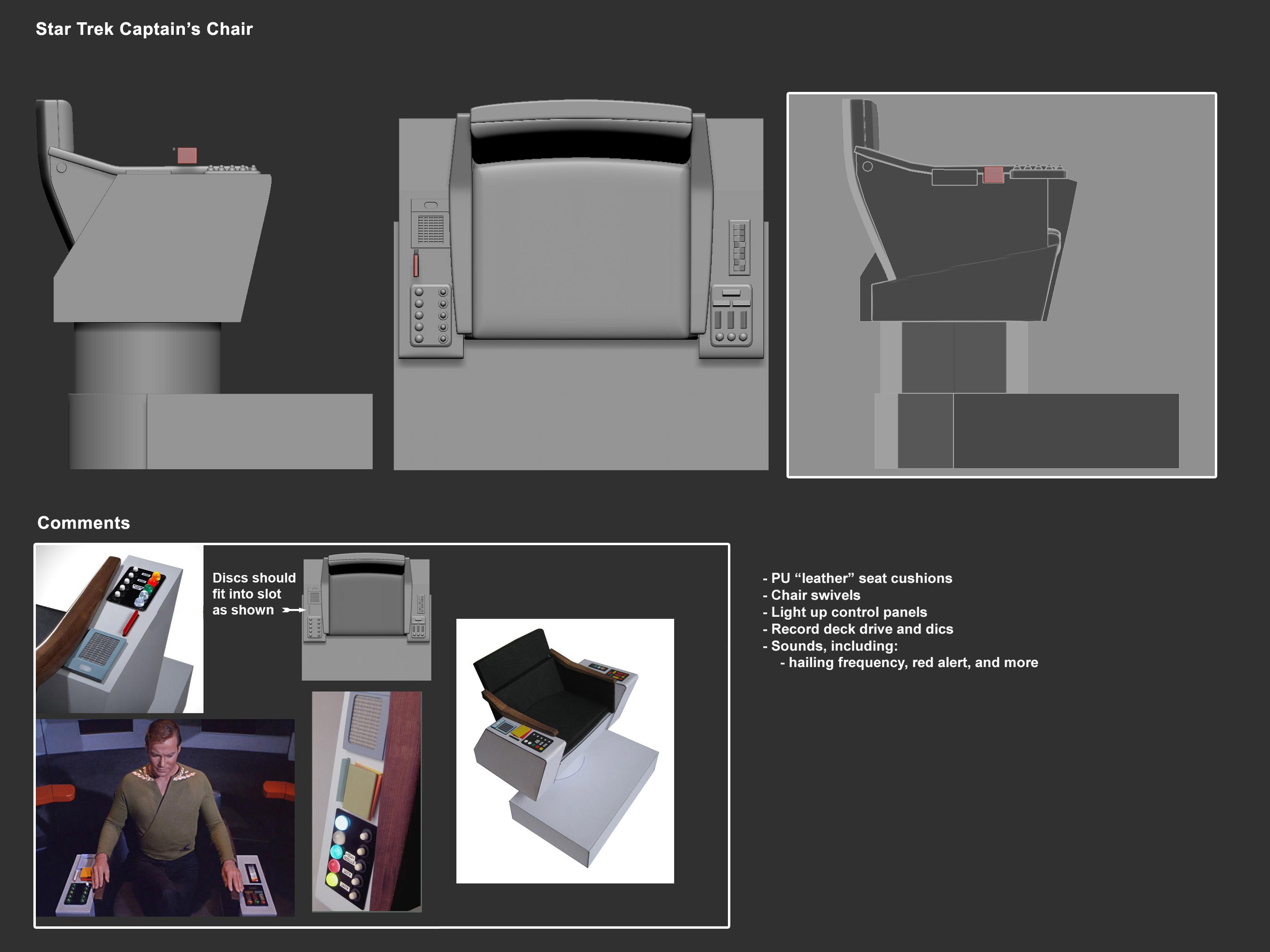 One:12 Collective Star Trek Captain's Chair Concept