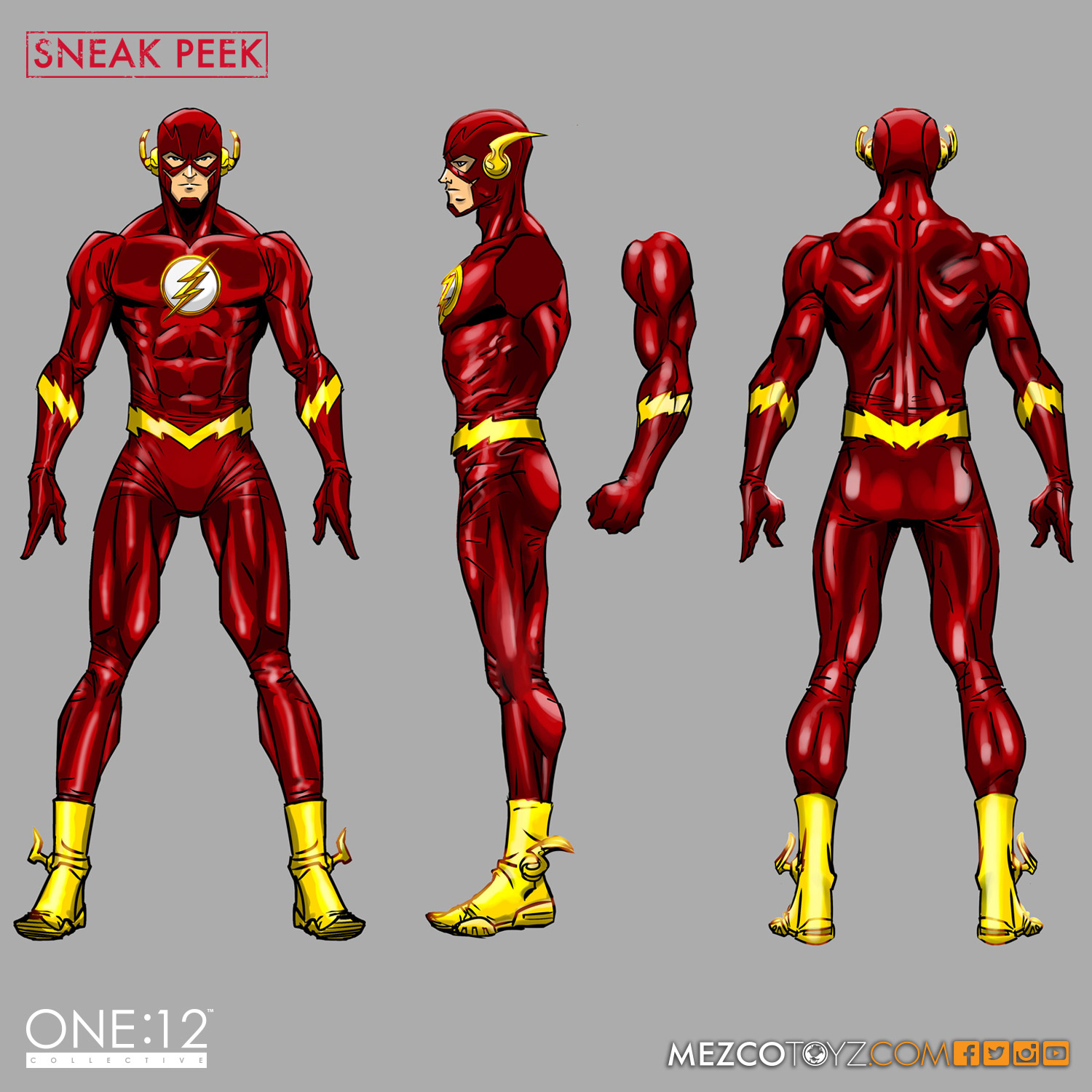 One:12 Collective the Flash concept art