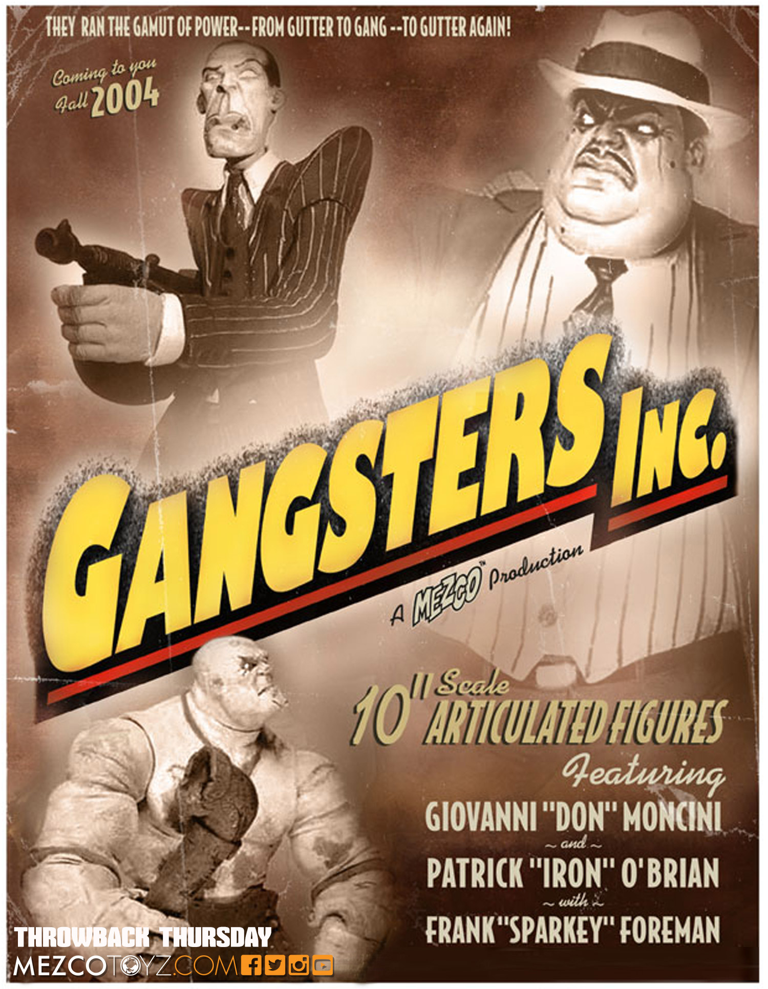 Mezco Toyz Gangsters Inc. Action Figures