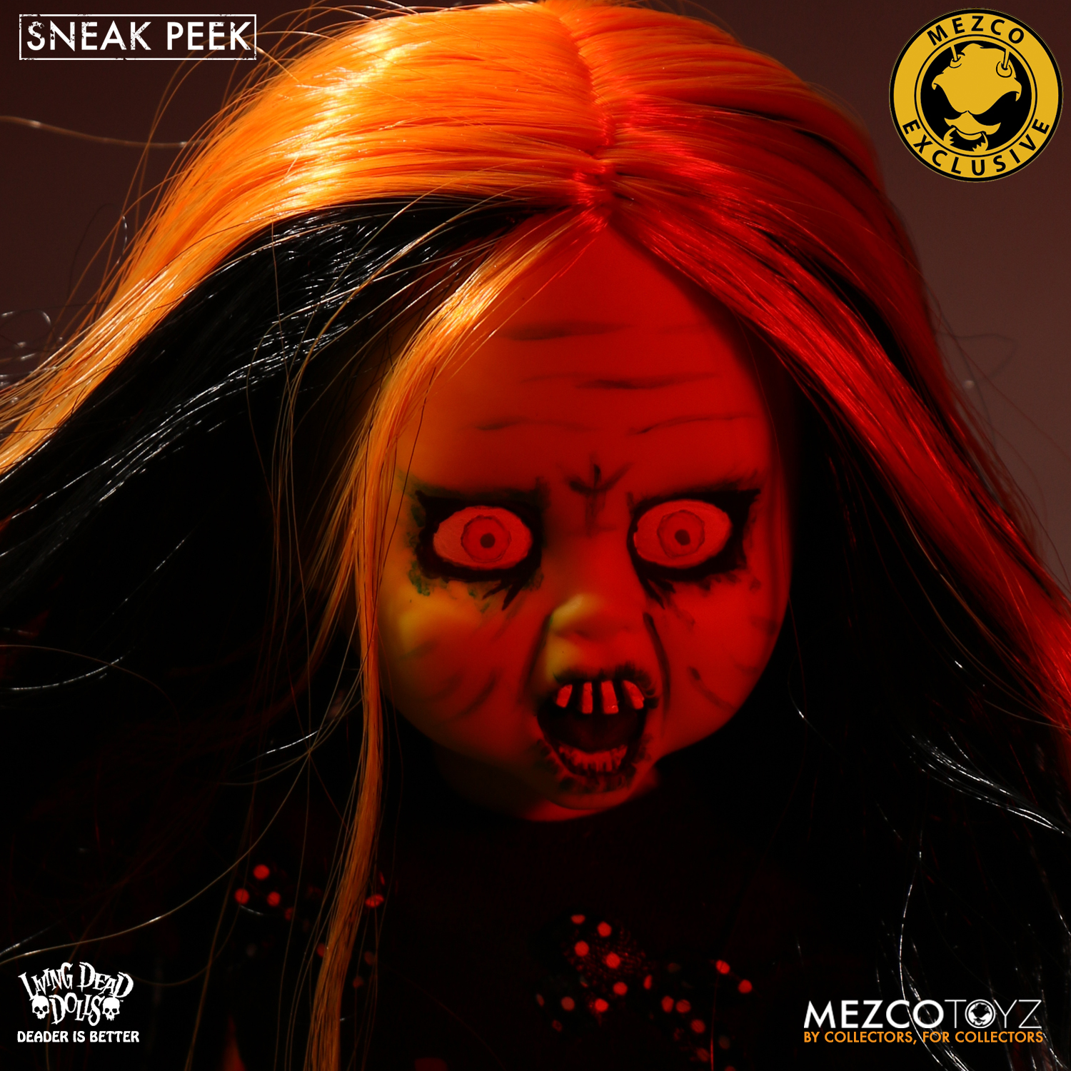 MEZCO ONLY 666 MADE LIVING DEAD DOLLS SWEET TOOTH HALLOWEEN 2017 B/W VARIANT 