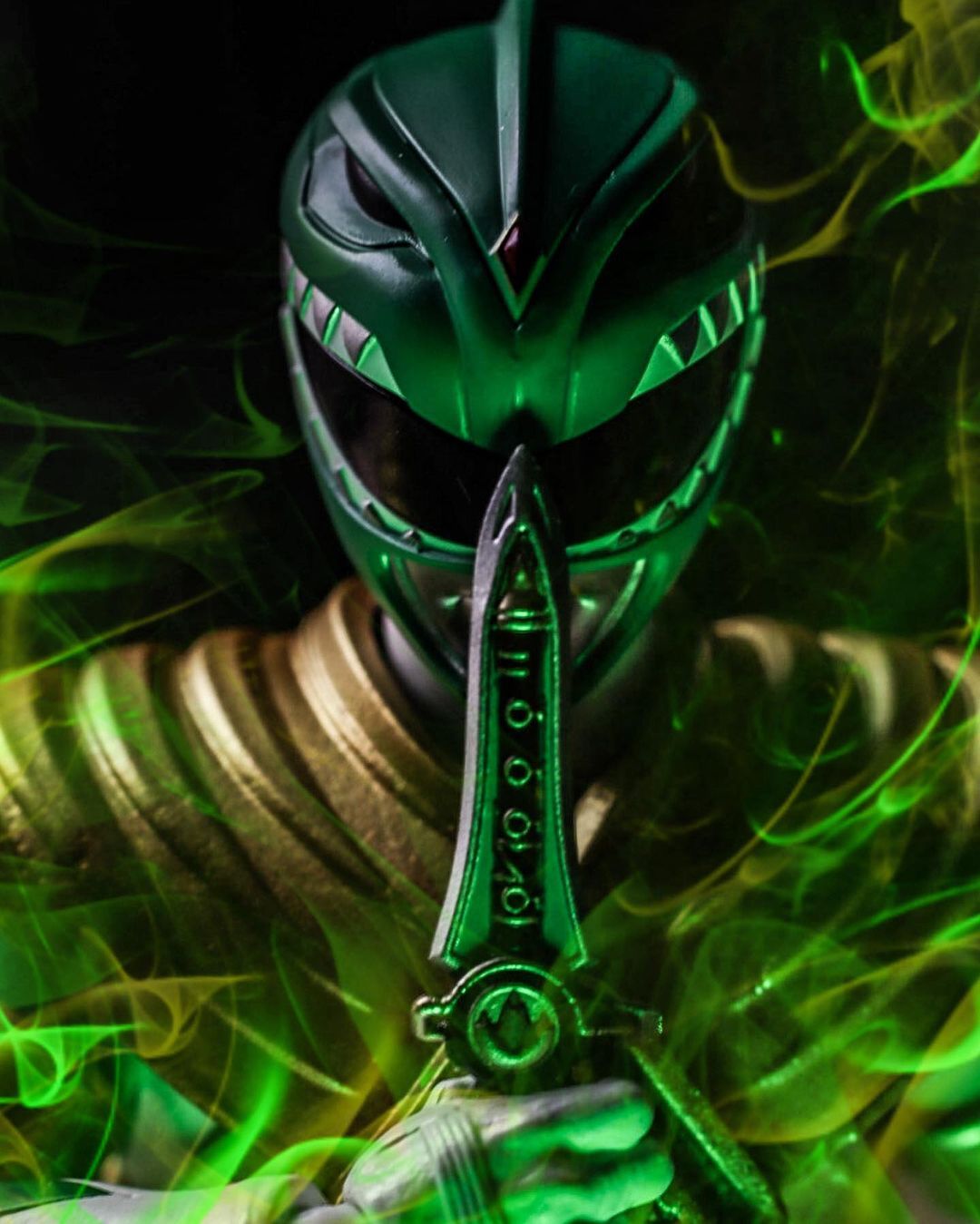 Green Ranger from the Mighty Morphin Power Rangers capture…