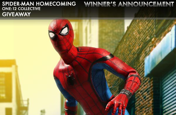 Winner Update: One:12 Spider-man Homecoming Giveaway
